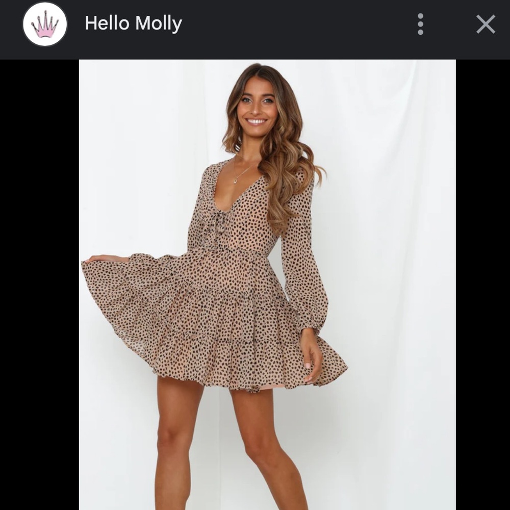 Hello Molly Leopard Print Dress